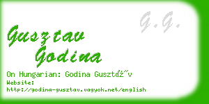 gusztav godina business card